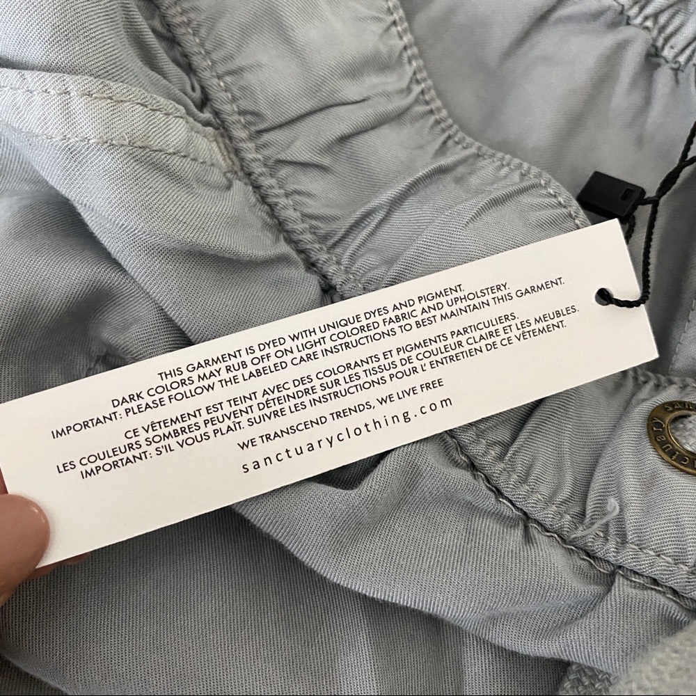 NEW Anthropologie Sanctuary Drawstring Cargo Pants - Picture 3 of 8
